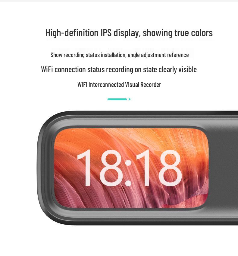 HD Dual-Use Dashcam mit 1,47"-Bildschirm und verstecktem Parküberwachungsmodus