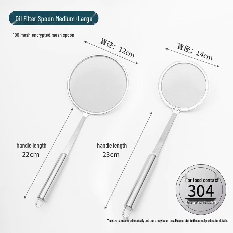Edelstahl Schaumlöffel und Sieb für die Küche