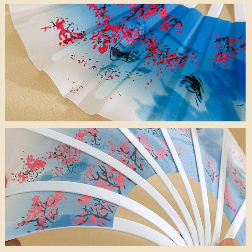 28cm Chinesischer Tai Chi Yoga Fächer Plastikknochen 8 Farben Kung Fu Fächer Handfächer Bühnenfächer Chinoiserie Geschenk Hochzeitsfeier Deko