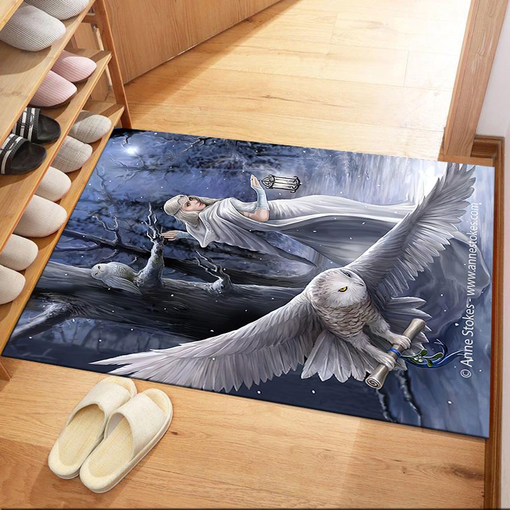 Gothic Style Floor Rug Office Rug Perfect for Foyer Game Room Kitchen Living Rooms Anti-slip Rug Office Home Decor Perfect Gift for Women/Men