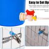 Small Animal Drinking Water System NonSpill Design Easy Installation Rabbit Hutch Waterer Kits Cage Accessories