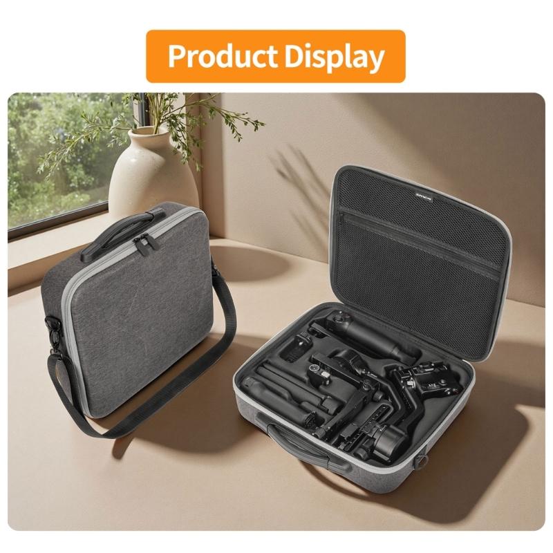 Durability Hard Shell Carrying Case For RS5 Stabilizer And Accessories Storage Box With Shockproof Compartments Design