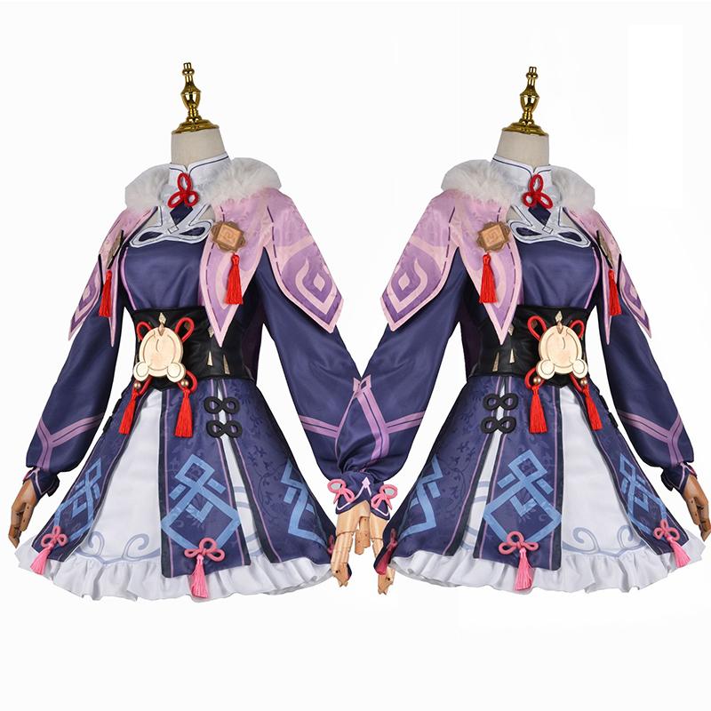 Anime Yunjin Cosplay Kostýmy Ženy Lolita Fialové šaty Čínská opera Speciální klobouk Halloween Party Sada pro krásné dívky