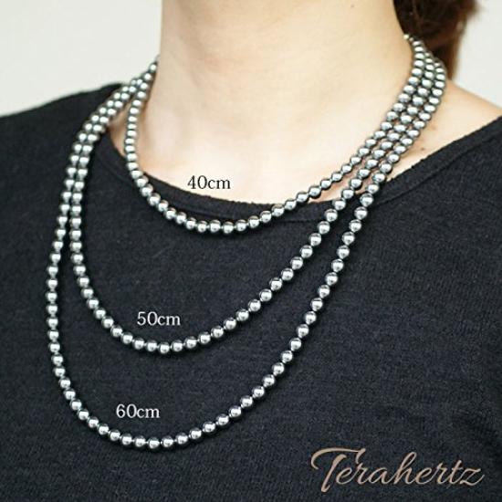 Terahertz Power Stone for Men and Genuine Raw Natural Health Far Infrared Pendant 40cm 5cm Neck [OVER-9] Necklace, 6mm, Women, Stone, Stone, Necklace,