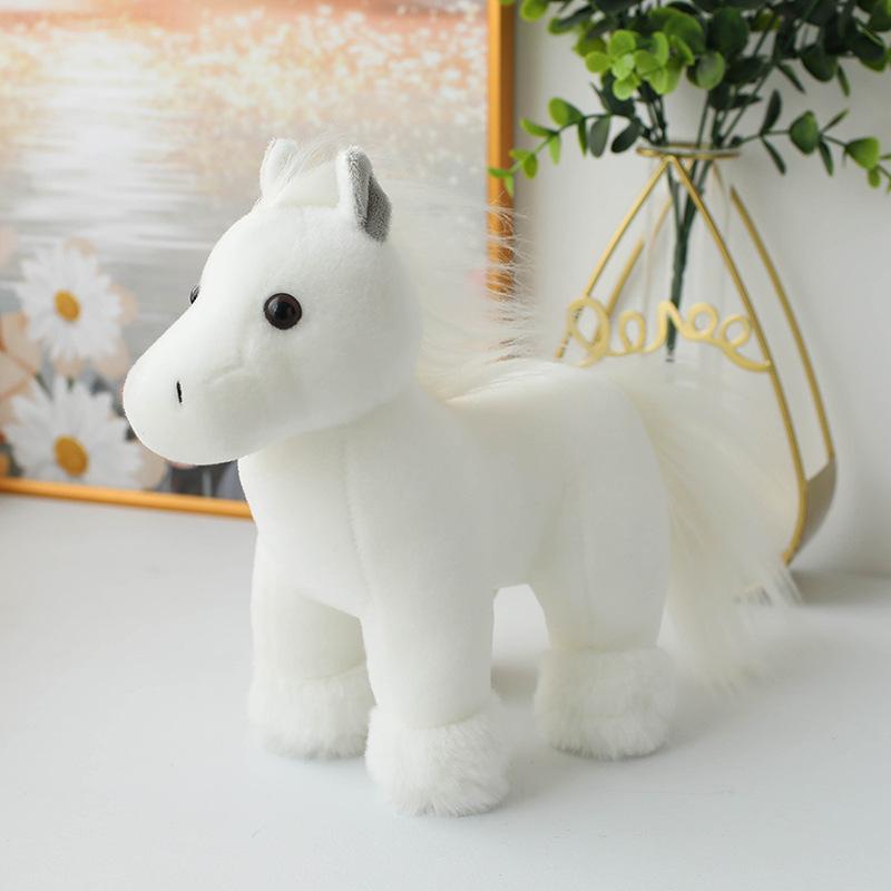 Cartoon Simulation Pony Horse Doll Plush Toy Zodiac Horse Pony Doll Children Soothing Doll