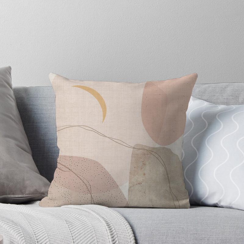 Decorative Home Pillow Case Cushion Covers 45*45 Nordic 40*40 40X40Cm 50X50Cm Irregular Color Block Living Room Boho Geometric