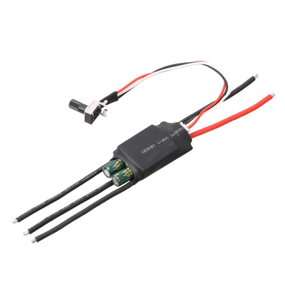 High Speed Three-Phase DC 7-24V Brushless Hallless BLDC Controller ESC w/Potentiometer