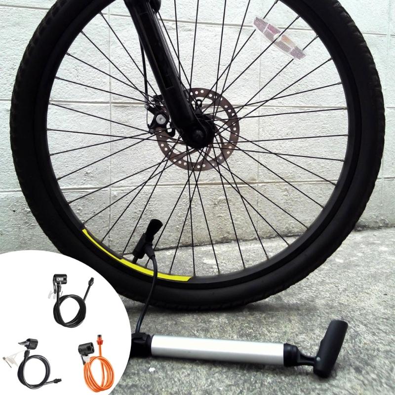 Riding Air Pumps Extension Hose Bicycles Pump Extender Inflator Valves Bike Pump Extension Tube Bicycles Pump Air Hose