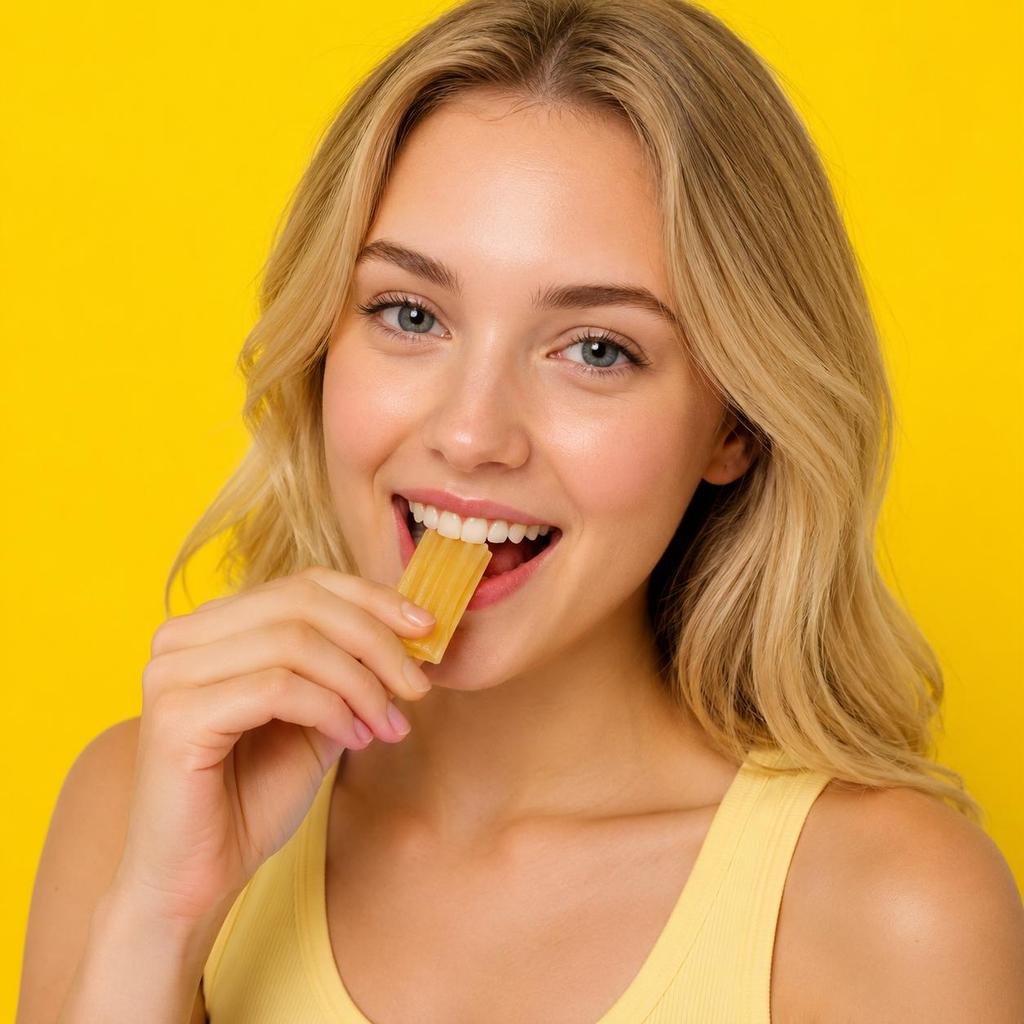 YEM Lemon Flavored Long Strip Candy 60g