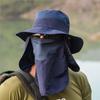 Men and Women Unisex Outdoor Windproof Sun Hat Removable Shawl Breathable Mesh Cap for Fishing Cycling Hiking Camping Hats