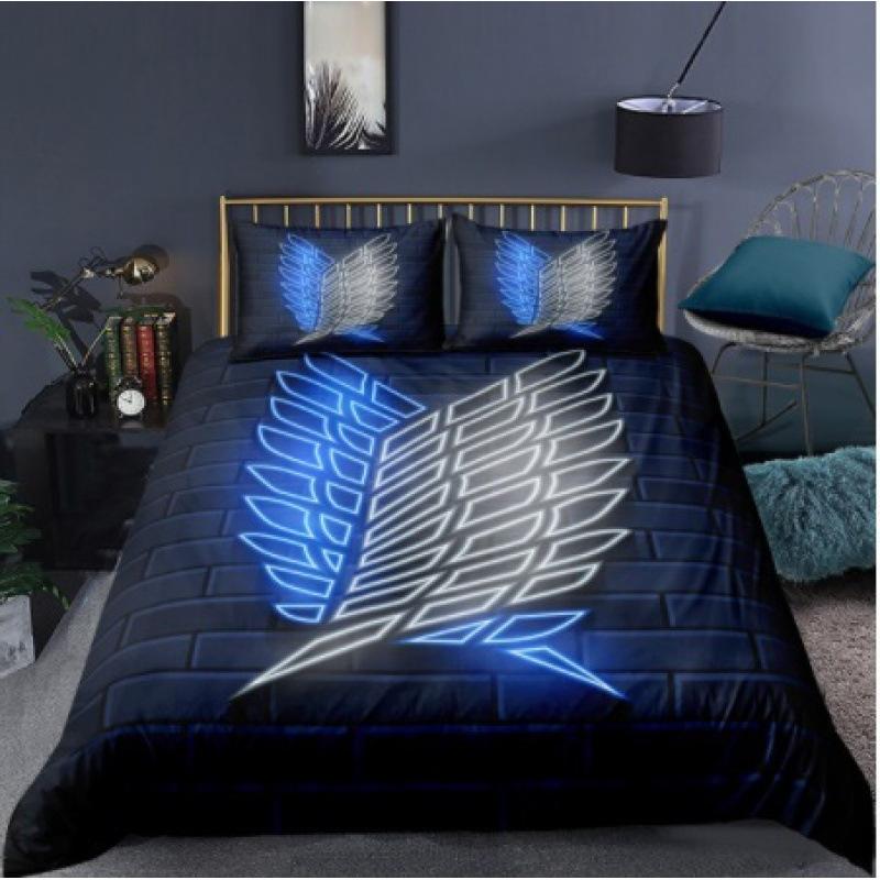 Bedding Kit, Attack Giant Series Size Three-Piece Quilt Cover