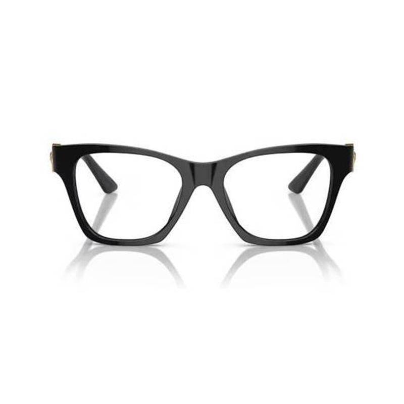 Versace Pattern decoration acetate frame square optical frame women's black 4915538 VE3341UGB1-Black 52