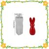 3D Rabbit Candle Silicone Mold Resin DIY Easter Bowknot Texture Cute Home Decorations Simple Design for Crafting