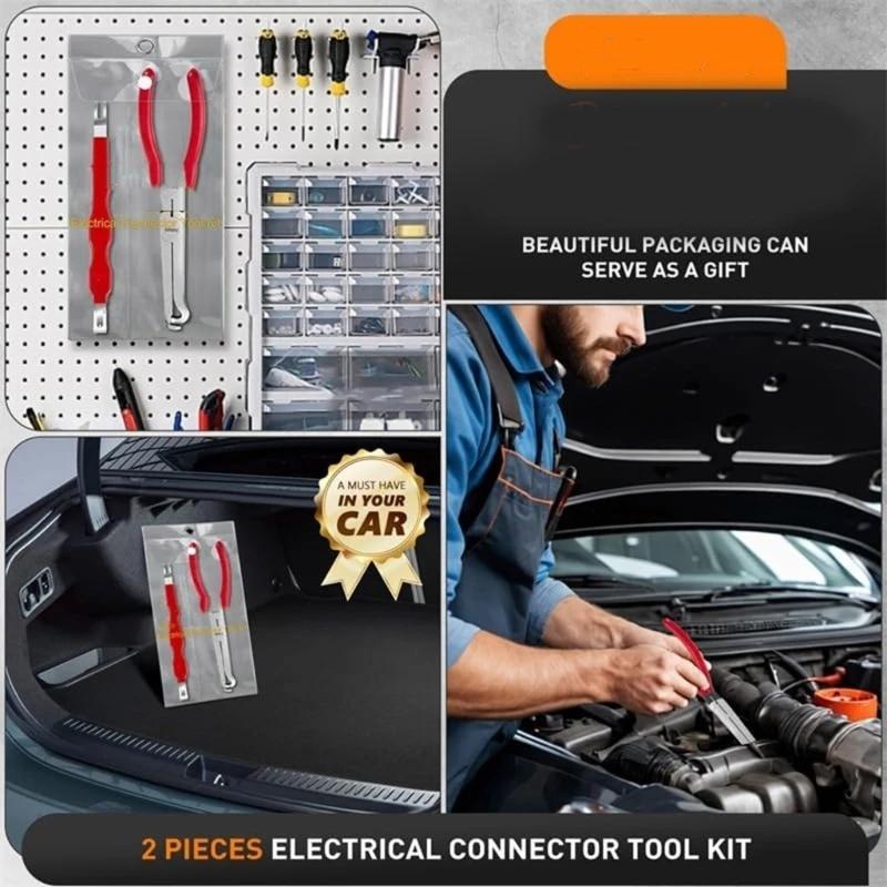 3pcs Car Electrical Disconnect Pliers Fuel Line Wire Disassembly Pliers Oil Pipe Separation Pliers Car Maintenance Tool Kit