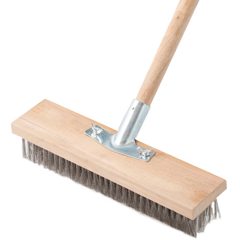 Long-Handled Wire Floor Scrub Brush