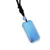 Adjustable Natural Stone Beveled Pendant Necklace Portable Designs for Everyday Wear