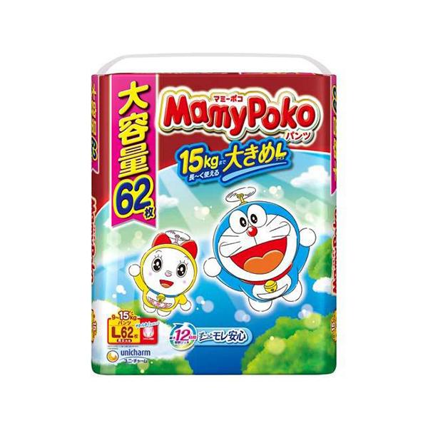 

Подгузник Unicharm Mamy Poko Doraemon L (Штаны) 62 шт. в упаковке