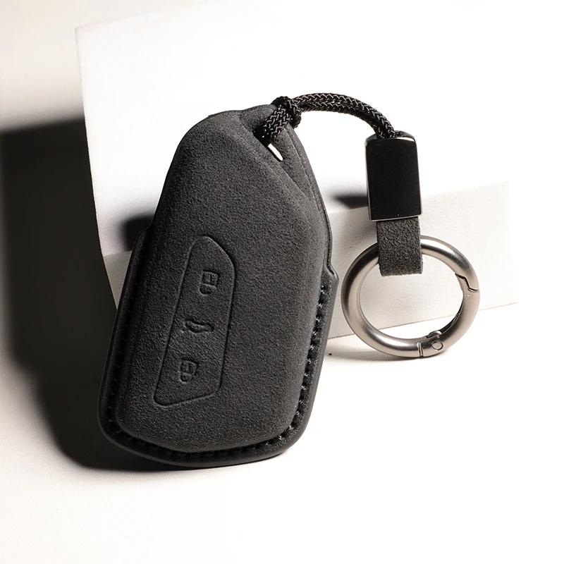 Leather Car Key Case for VW Volkswagen Golf 8 MK8 ID.3 ID.4 Cupra Skoda Octavia A8 SEAT Leon MK4 2020 2025 Formentor Accessories