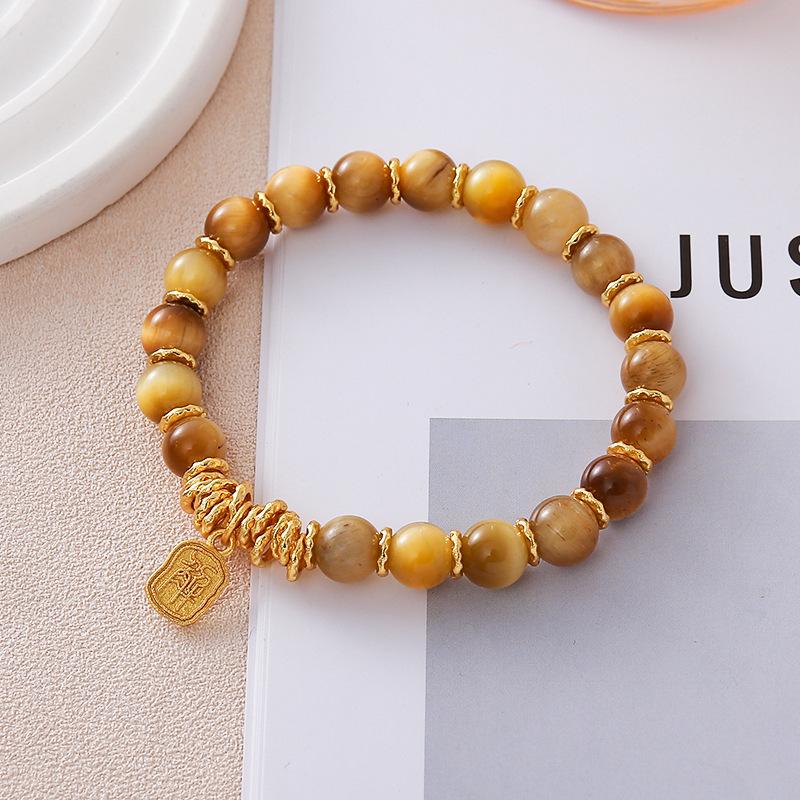 Natural amethyst sand gold strawberry crystal powder crystal Bangles Women Fashion Jewelry accessories Gift