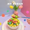 Seikaoen Gumball Refill Gum Machine Watermelon 18mm 100 Pieces (Approx. 270g) Bubble Balloon Random Set Overseas Candy ASMR