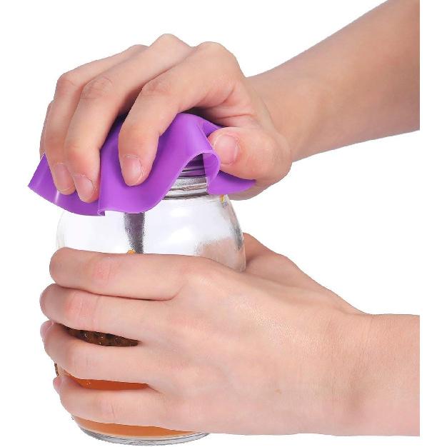 Chuangdi 8 Pcs Jar Opener Rubber Jar Gripper Pads 5'' Round Coasters Heat ulation Pad Trivet Non Tear Multi-Purpose Bottle Lid Openers for Arthritic