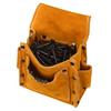 Waist Pocket Tool Bag Carpenter Nail Belt Portable for Construction Woodworking Yellow