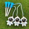 Cartoon Golf Ball Tees 8.3mm Golf Rubber Tees Golf Accessories   Insert Into Grass