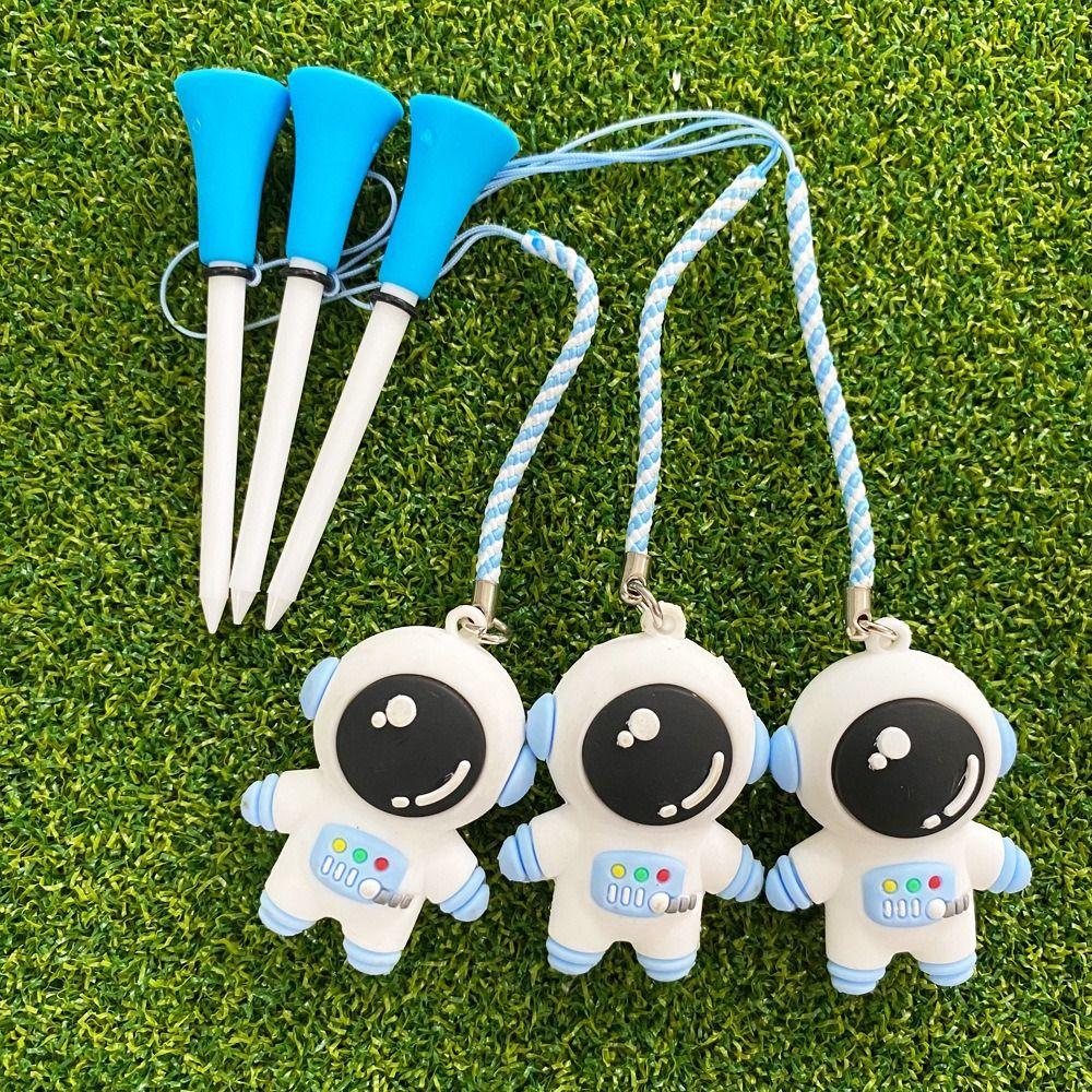 Cartoon Golf Ball Tees 8.3mm Golf Rubber Tees Golf Accessories   Insert Into Grass