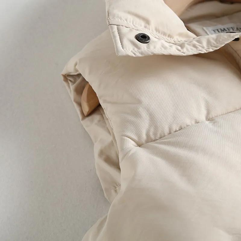 Autumn Winter New Elegant Cotton Warm Vest Female Students Streetwear Korean Loose Sleeveless Parkas Vest Women