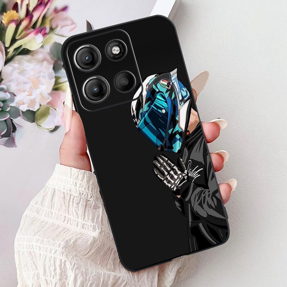 Silicone Case For Motorola Moto G15 G75 2024 Cover Cute Panda Lion Shockproof TPU Phone Cases For MotoG15 MotoG75 G 75 G 15 Etui