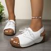 Fashion Women's Mix Color Wedge Sandals 2025 Summer Lightweight Platform Sandals Woman Plus Size 43 Thick Bottom Beach Shoes