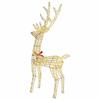 3D Reindeer 140 LEDs Warm White 128 Cm PET
