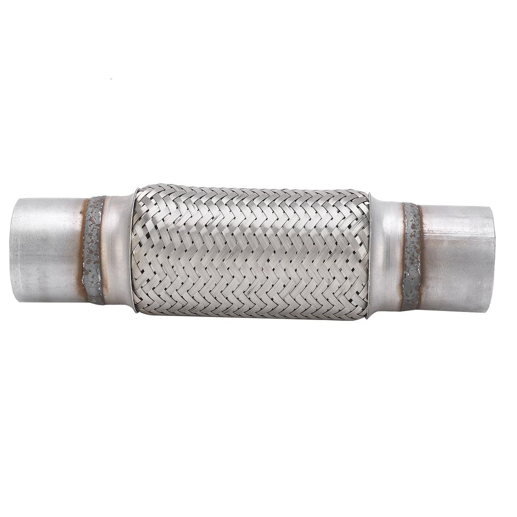 2.5x12in Car Exhaust Flexi Pipe Stainless Steel Particle Filter Repair Replacement