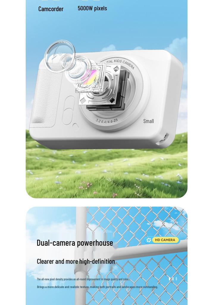 Student-Friendly 2.4-inch HD Dual Lens Digital Camera