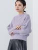 Jacquard 2WAY Tops LIGHT PURPLE ONE SIZE [Beams Heart] L/S Knit/Rhombus Women's