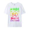 Unisex Classic Tshirts 43 Years Old Bday 43rd Birthday Idea Made In 1980 Tshirts Pure Cotton T Shirt Casual Funny Sarcasm Tees