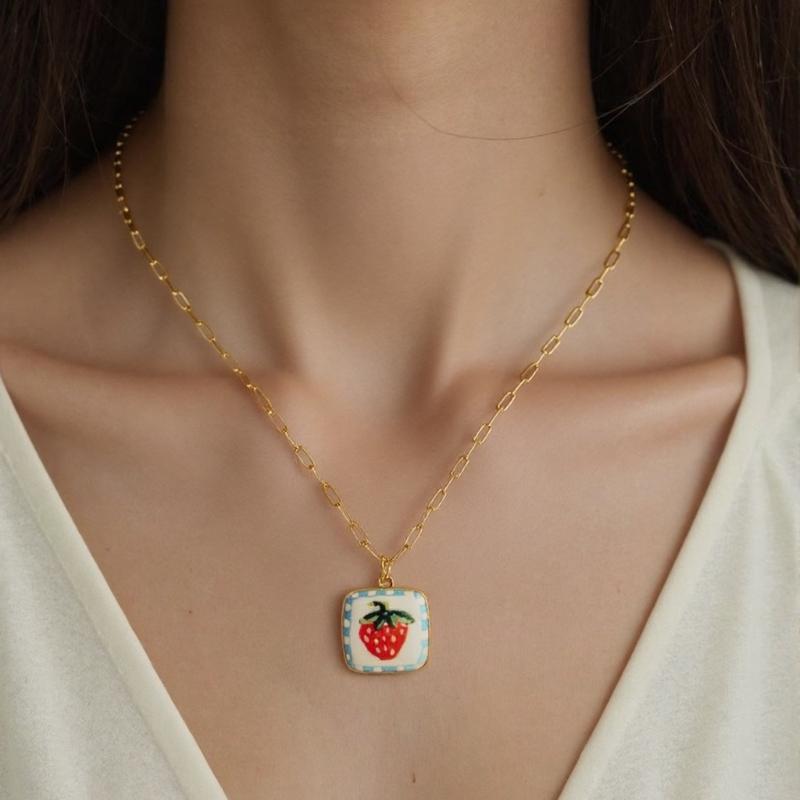 Adjustable Flower Pendant Necklace For Everyday Wear Dainty Handmade Clavicle Chain Fashion Jewelry Gift For Her