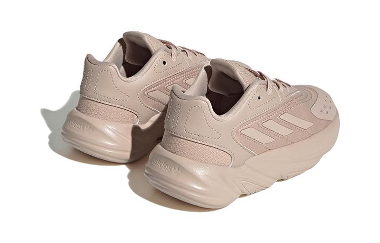 Adidas Originals Ozelia Fabric Abrasion Resistant Low top Kids Lifestyle Shoes Pink Children Aged 3 7 Years Old HQ1611