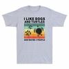 I Like Dogs And Turtles And Maybe 3 People Funny Gift Vintage Men's T-Shirt Tee Unisex T-Shirt