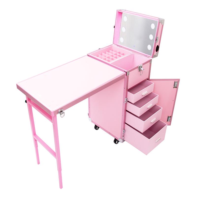 High-End Portable Beauty & Tattoo Makeup Trolley, Professional Storage Box, Nail Tool Case