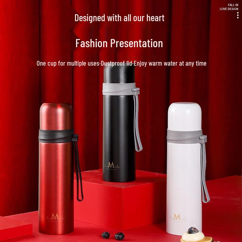 INMINDS 304 Stainless Steel Dual-Drink Insulated Mug