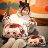 Genshin Impact Plush Pillow Anime Plushie Sofa Cushion Paimon Amber Lumine Keqing Klee Barbara Cartoon Stuffed Toy Birthday Gift