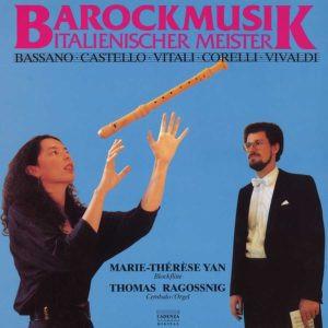 

LP Record MARIETHRSE YAN AND THOMAS RAGOS Barockmusik Italienischer Meister CADA852 Cadenza 1985 Europe Classical Used