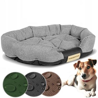 KINGDOG Dog Bed, Oval, Waterproof, Durable, Sizes M-XXL Various Colors