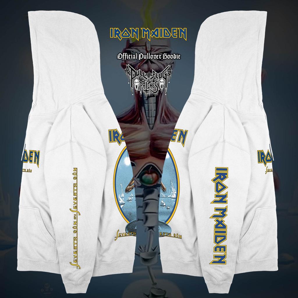 Sweat à capuche Iron Maiden Seventh Son of A Seventh Son Hommes Femmes Oversize Street Y2k Sweat en polaire Vêtements Graphiques Groupe de Heavy Metal