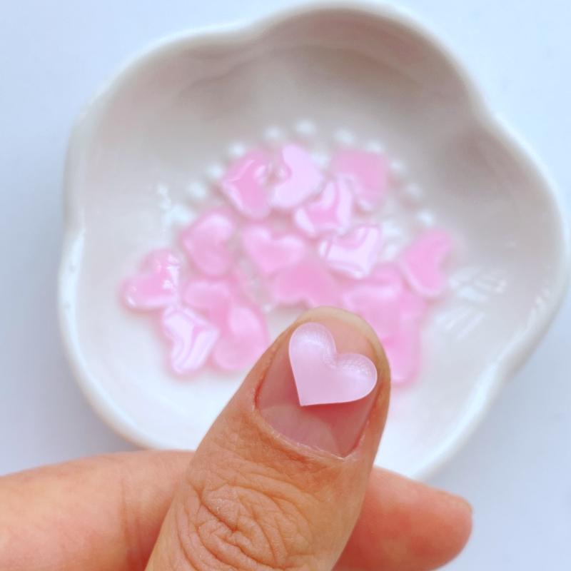 

50 шт. Новые милые мини 8*9 мм яркие сердечки плоская задняя часть смола скрапбукинг DIY ювелирные изделия ремесло украшения аксессуары