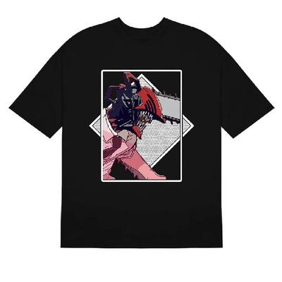 Chainsaw Man Denji Profile T-Shirt - 100% Cotton Anime Shirt with Bold Design