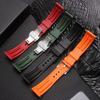 Quality FKM rubber watch strap 18mm 20mm 22mm 24mm quick release strap for Rolex Omega Cas