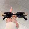 Luxury Brand Designer Metal Oval Sunglasses Women For Men Popular Vintage Sun Glasses Punk Outdoor Driving Hip Hop Eyewear Uv400
