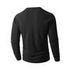 Herren Einfarbig Gerippt Texturiert Knopfleiste Rundhals Langarm Top